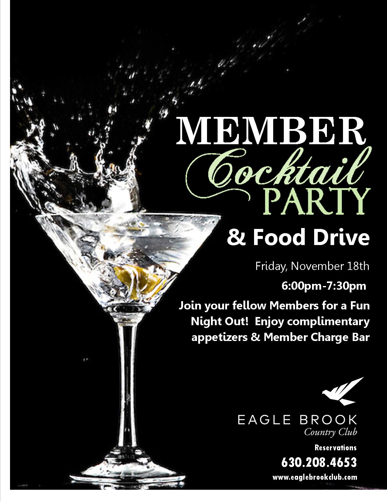 Member Appreciation Cocktail Party | Eagle Brook Country Club | 2016-11-18